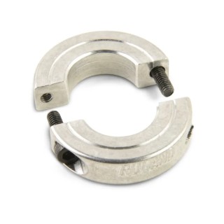 Ruland Two Piece Aluminium Shaft Collar, Clamp Screw Fastening, 14mm Bore, 30mm OD, 8mm Width, Series ENSP30 ENSP30-14MM-A