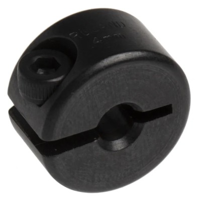 Ruland Shaft Collar One Piece Clamp Screw Carbon Steel, Bore 4mm, OD 16mm, Width 9mm MCL-4-F
