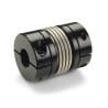 Ruland Mechanical Power Transmission Clamp Style Bellows Coupling 33.3 mm OD 12 mm Bore Size 42.9 mm Length MBC33-12-12-A
