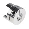 Ruland 57.2 mm OD Elastomer Aluminium Zero Backlash Clamp Coupler, 80 mm Length, Max Speed 8000 rpm MJC57-25-A