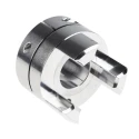 Ruland 57.2 mm OD Elastomer Aluminium Zero Backlash Clamp Coupler, 80 mm Length, Max Speed 8000 rpm MJC57-25-A