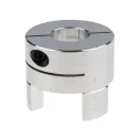 Ruland 57.2 mm OD Elastomer Aluminium Zero Backlash Clamp Coupler, 80 mm Length, Max Speed 8000 rpm MJC57-25-A