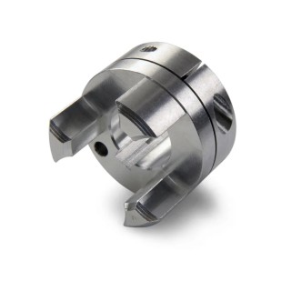 Ruland Aluminium Zero Backlash Jaw Coupler 41.3 mm OD, 53 mm Length, 20 mm Bore MJCC41-20-A