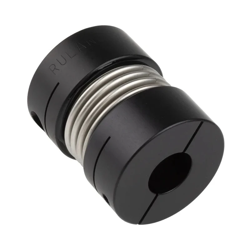 Ruland Coupler 41.3 mm OD, 20 mm x 16 mm Bore, 50.8 mm Length, Aluminium Clamp Style, Stainless Steel Bellows MBC41-20-16-A