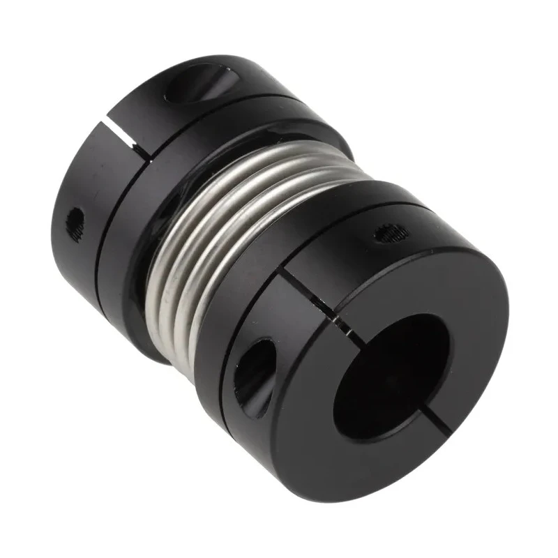 Ruland Coupler 41.3 mm OD, 20 mm x 16 mm Bore, 50.8 mm Length, Aluminium Clamp Style, Stainless Steel Bellows MBC41-20-16-A