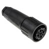 Amphenol Industrial Circular Connector Cable Mount Socket 8 Contacts 12A 400V IP65 Polymer Housing C016-10E008-0021