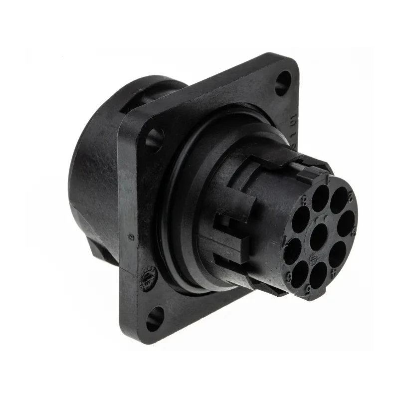 Amphenol Industrial Circular Connector 8 Contacts Panel Mount Socket Male IP65 Polymer Housing 400V Bayonet C016-10C008-0001