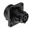 Amphenol Industrial Circular Connector 8 Contacts Panel Mount Socket Male IP65 Polymer Housing 400V Bayonet C016-10C008-0001