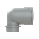 PMA Cable Conduit Fitting 48 mm Nominal Size M50 Thread, Polyamide 6, Grey, IP66 Rated SVWD-M508GT