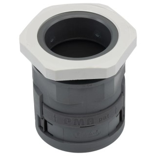 PMA Cable Conduit Fitting, 36 mm Nominal Size, PG36 Thread, Polyamide 6, Grey, IP66 Rated SVND-P366GT