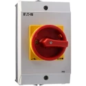 Eaton 3-Pole Surface Mount Isolator Switch IP65, 190A, 13 kW, Red Handle, P1-25 Series MPN 