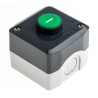 Schneider Electric Enclosed Push Button SPST Spring Return Polycarbonate Green IP69K IP67 IP66 XALD102
