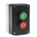 Schneider Electric Spring Return Enclosed Push Button Polycarbonate 2 Cutouts Green Red I/O IP69K 