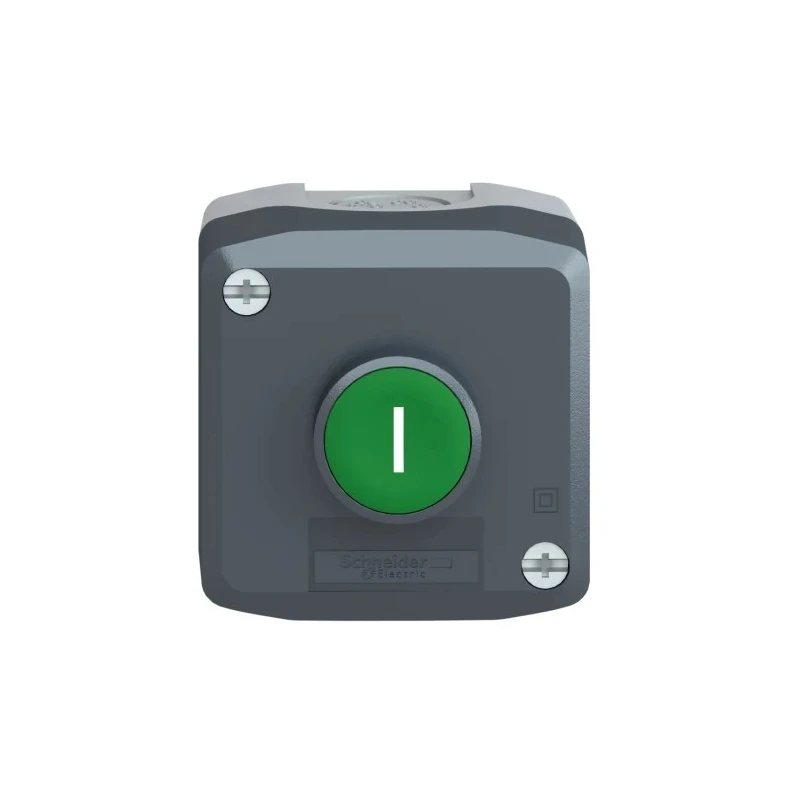 Schneider Electric Enclosed Push Button SPST Spring Return Polycarbonate Green IP69K IP67 IP66 XALD102