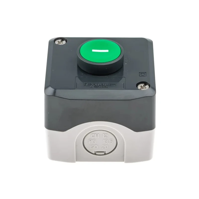 Schneider Electric Enclosed Push Button SPST Spring Return Polycarbonate Green IP69K IP67 IP66 XALD102