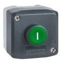 Schneider Electric Enclosed Push Button SPST Spring Return Polycarbonate Green IP69K IP67 IP66 XALD102