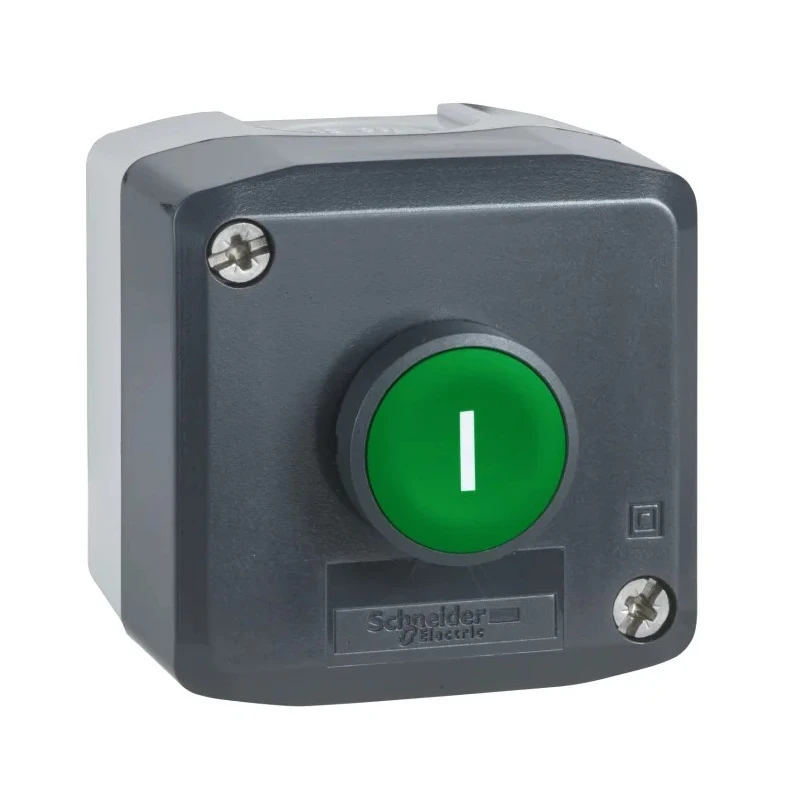 Schneider Electric Enclosed Push Button SPST Spring Return Polycarbonate Green IP69K IP67 IP66 XALD102