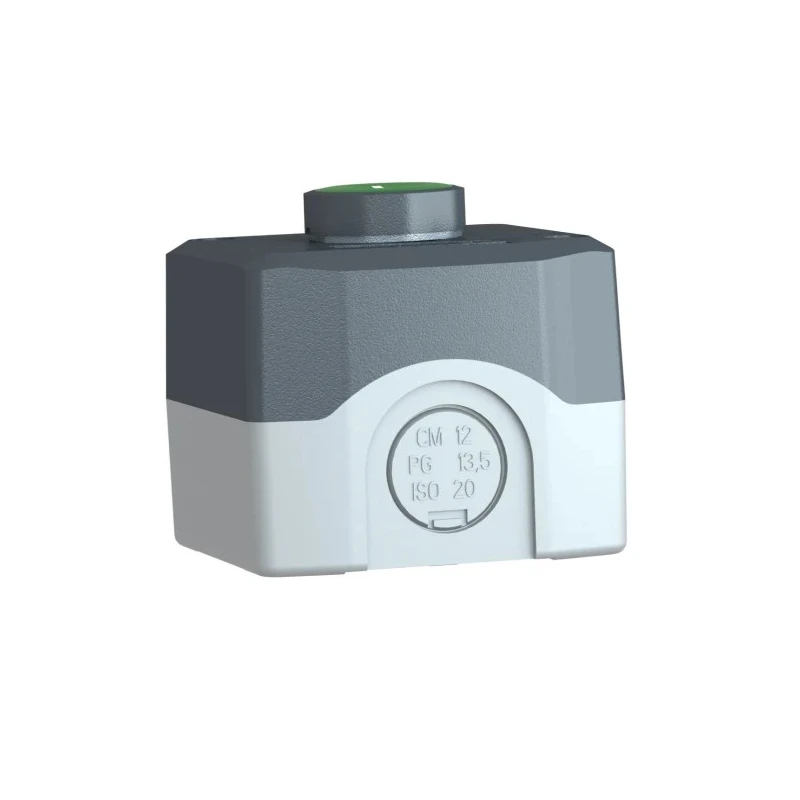 Schneider Electric Enclosed Push Button SPST Spring Return Polycarbonate Green IP69K IP67 IP66 XALD102
