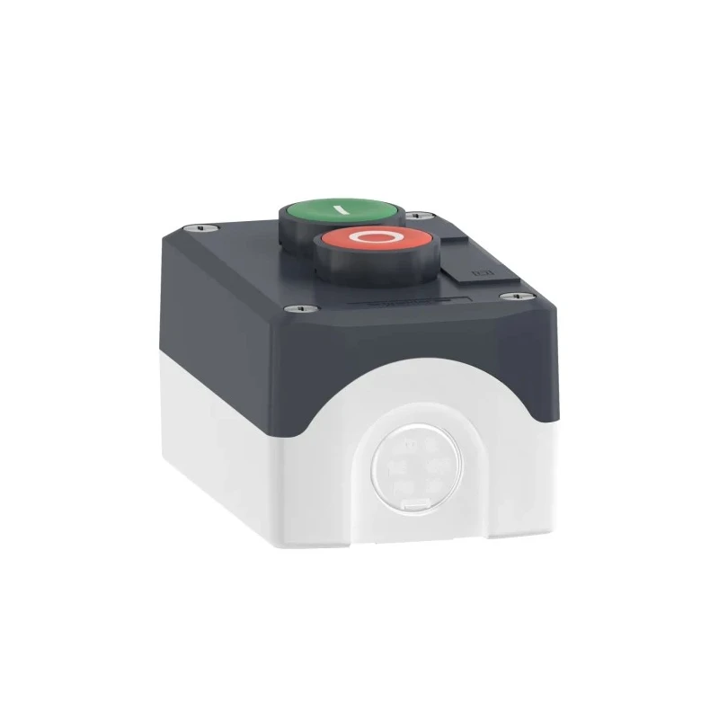 Schneider Electric Spring Return Enclosed Push Button Polycarbonate 2 Cutouts Green Red I/O IP69K 
