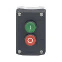 Schneider Electric Spring Return Enclosed Push Button Polycarbonate 2 Cutouts Green Red I/O IP69K 