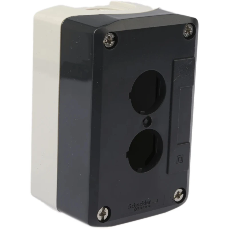 Schneider Electric Grey Polycarbonate XALD Control Station Enclosure 2 Hole 22 mm Diameter XALD02