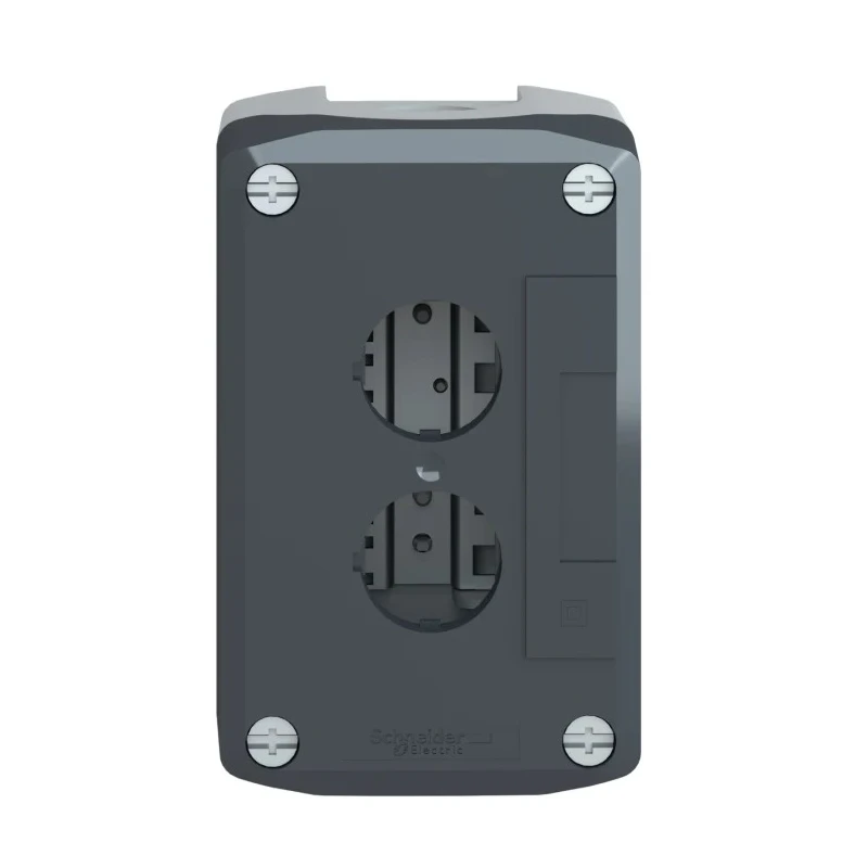 Schneider Electric Grey Polycarbonate XALD Control Station Enclosure 2 Hole 22 mm Diameter XALD02