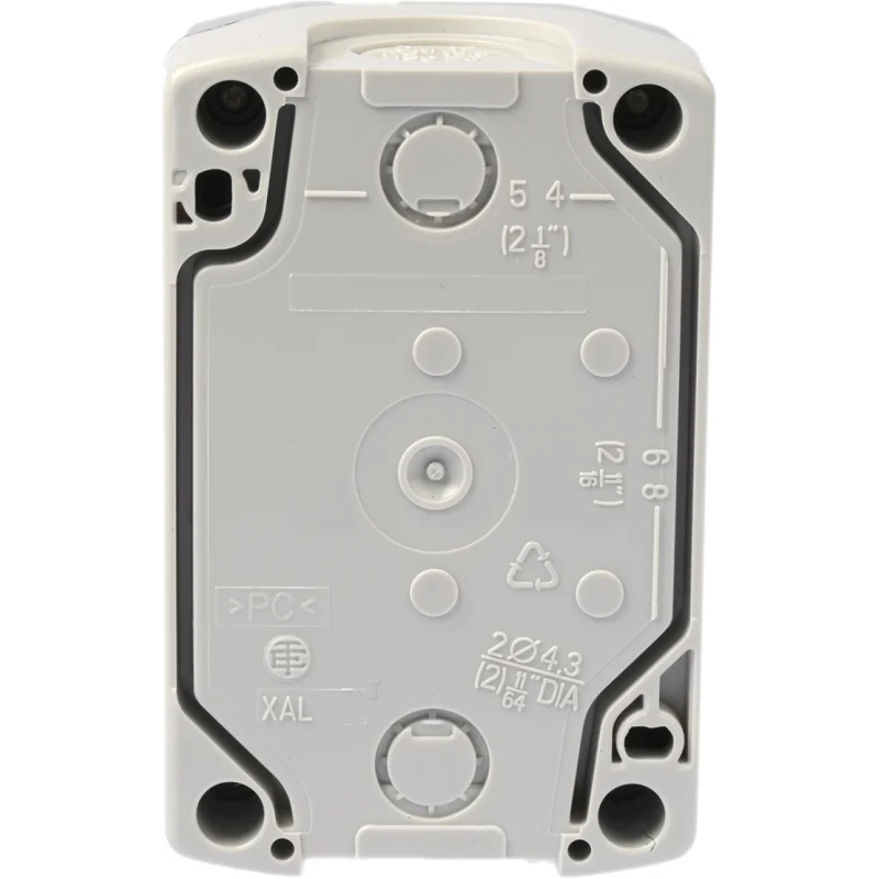 Schneider Electric Grey Polycarbonate XALD Control Station Enclosure 2 Hole 22 mm Diameter XALD02