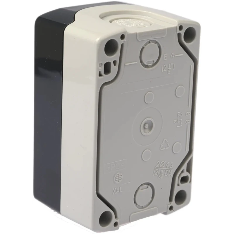 Schneider Electric Grey Polycarbonate XALD Control Station Enclosure 2 Hole 22 mm Diameter XALD02