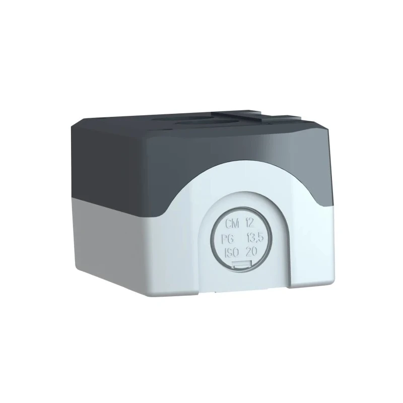 Schneider Electric Grey Polycarbonate XALD Control Station Enclosure 2 Hole 22 mm Diameter XALD02
