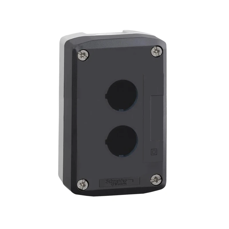 Schneider Electric Grey Polycarbonate XALD Control Station Enclosure 2 Hole 22 mm Diameter XALD02