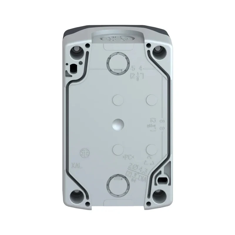 Schneider Electric Grey Polycarbonate XALD Control Station Enclosure 2 Hole 22 mm Diameter XALD02