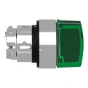 Schneider Electric Harmony Series 3 Position Illuminated Selector Switch Head, 22 mm Cutout, Green Handle, IP66 ZB4BK1333