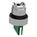 Schneider Electric Harmony Series 3 Position Illuminated Selector Switch Head, 22 mm Cutout, Green Handle, IP66 ZB4BK1333