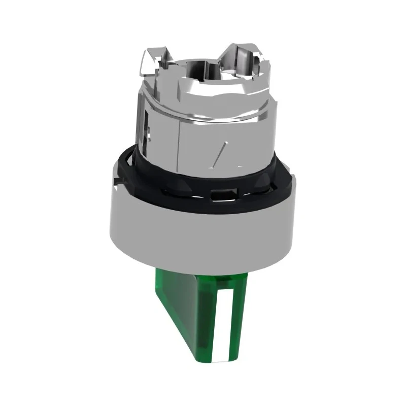 Schneider Electric Harmony Series 3 Position Illuminated Selector Switch Head, 22 mm Cutout, Green Handle, IP66 ZB4BK1333