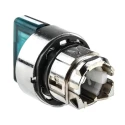 Schneider Electric Harmony Series 3 Position Illuminated Selector Switch Head, 22 mm Cutout, Green Handle, IP66 ZB4BK1333