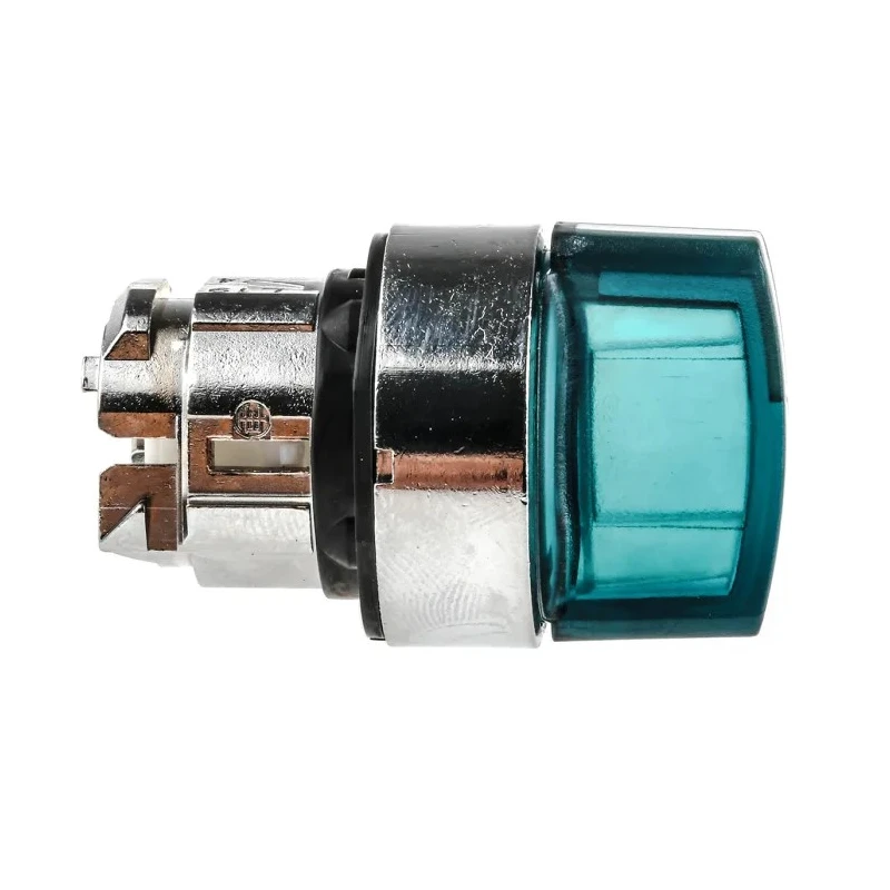 Schneider Electric Harmony Series 3 Position Illuminated Selector Switch Head, 22 mm Cutout, Green Handle, IP66 ZB4BK1333