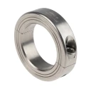 Ruland Stainless Steel Two Piece Double Wide Shaft Collar, Clamp Screw, 40 mm Bore Diameter, 60 mm OD, 15 mm Width MSP-40-SS