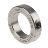 Ruland Stainless Steel Two Piece Double Wide Shaft Collar, Clamp Screw, 40 mm Bore Diameter, 60 mm OD, 15 mm Width MSP-40-SS
