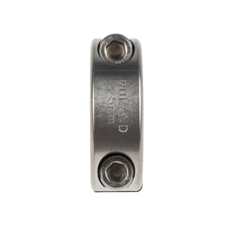 Ruland Two Piece Double Wide Shaft Collar Clamp Screw 25mm Bore Diameter 45mm OD 15mm Width 303 Stainless Steel MSP-25-SS