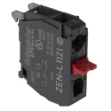 Schneider Electric Harmony Series Contact Block 600V 10A 1 NC Screw Terminal Rear Mounting ZENL1121