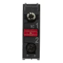 Schneider Electric Harmony Series Contact Block 600V 10A 1 NC Screw Terminal Rear Mounting ZENL1121