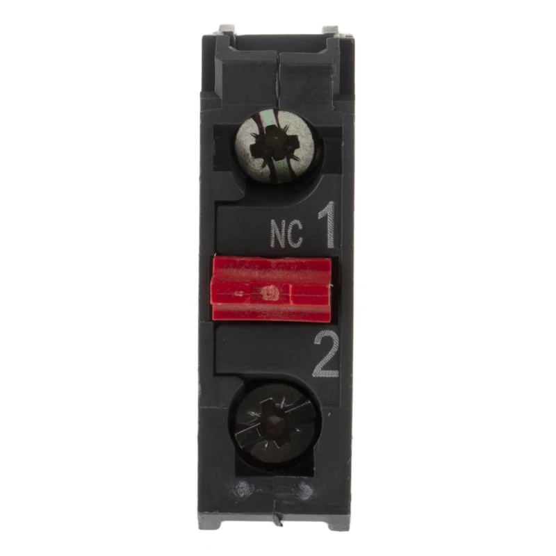 Schneider Electric Harmony Series Contact Block 600V 10A 1 NC Screw Terminal Rear Mounting ZENL1121