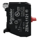 Schneider Electric Harmony Series Contact Block 600V 10A 1 NC Screw Terminal Rear Mounting ZENL1121