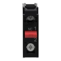 Schneider Electric Harmony Series Contact Block 600V 10A 1 NC Screw Terminal Rear Mounting ZENL1121