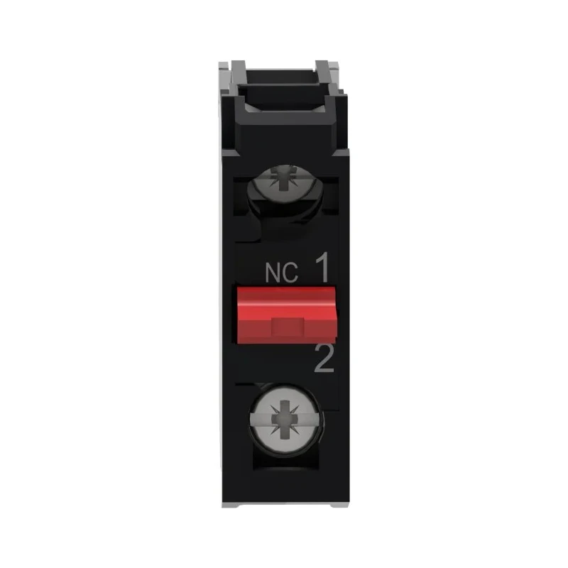 Schneider Electric Harmony Series Contact Block 600V 10A 1 NC Screw Terminal Rear Mounting ZENL1121