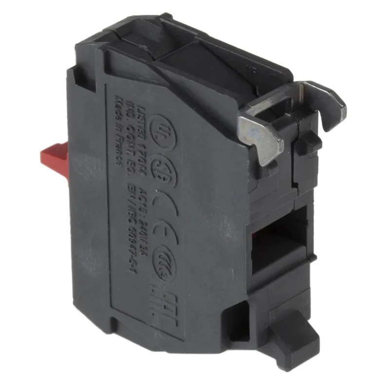 Schneider Electric Harmony Series Contact Block 600V 10A 1 NC Screw Terminal Rear Mounting ZENL1121