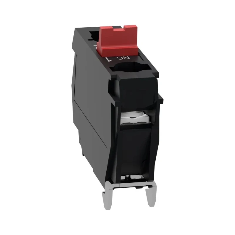 Schneider Electric Harmony Series Contact Block 600V 10A 1 NC Screw Terminal Rear Mounting ZENL1121