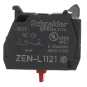 Schneider Electric Harmony Series Contact Block 600V 10A 1 NC Screw Terminal Rear Mounting ZENL1121