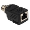 Amphenol Industrial Straight Circular Connector Adapter 1 Female 1 Male 1000V 80°C RJS-12D04FM-LS8001
