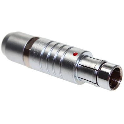 CAMDENBOSS Industrial Circular Connector, 7 Contacts, Cable Mount, Plug Male, IP68, Brass Housing, Gold Plated CCA1P1/A07